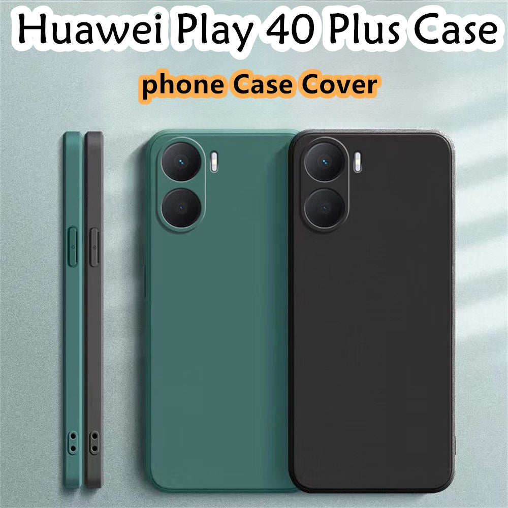 For Huawei Play 40 Plus Cover Drop and wear resistant Silicone Full Case Classic Simple Solid Color Phone Case Cover