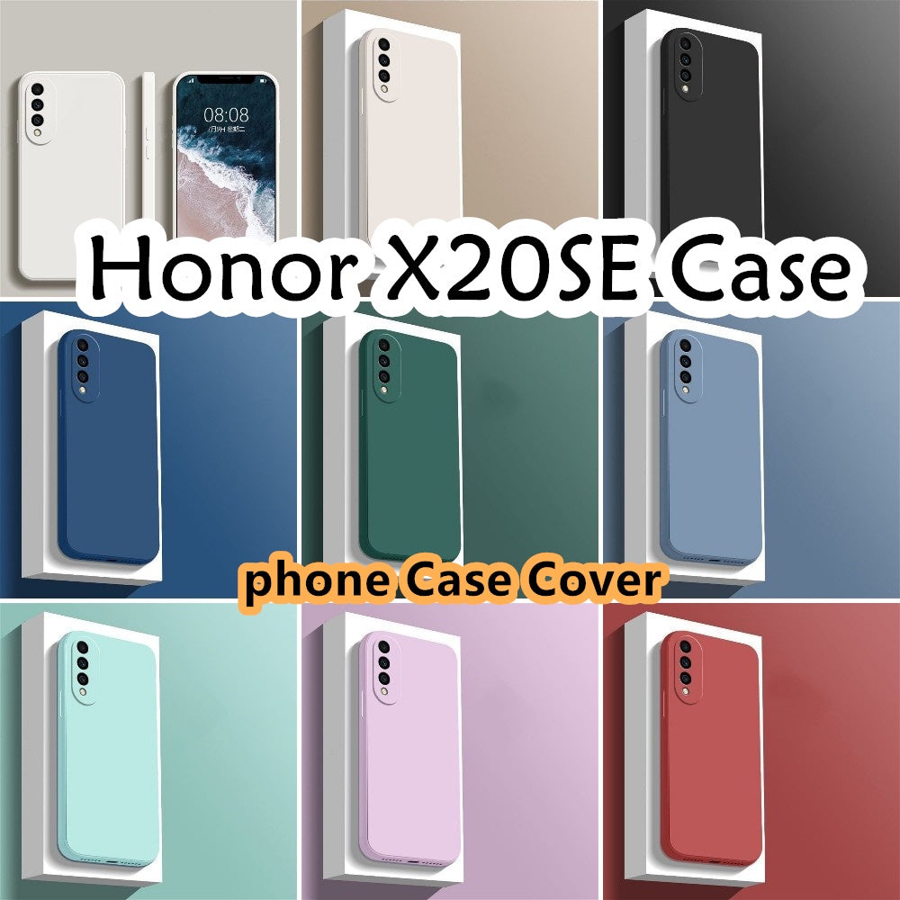 For Honor X20SE Cover Drop and wear resistant Silicone Full Case Classic Simple Solid Color Phone Case Cover
