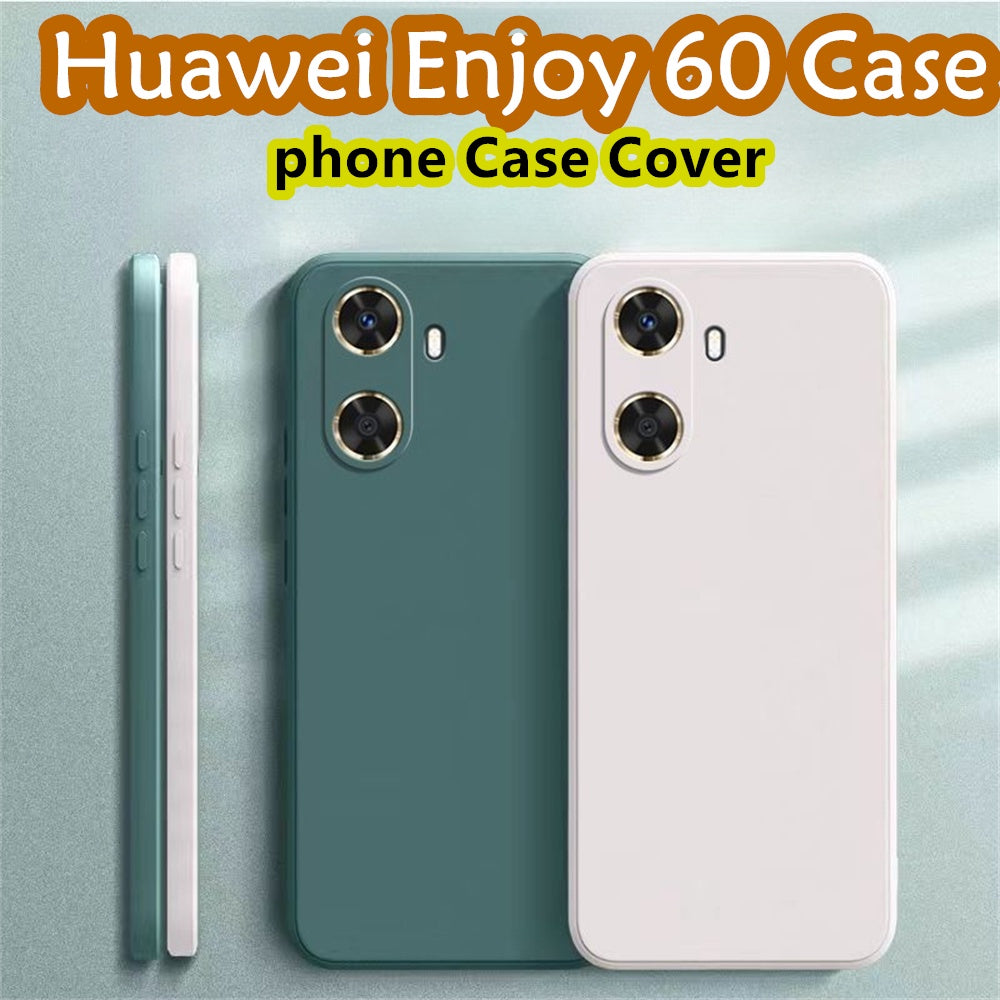 For Huawei Enjoy 60 Cover Drop and wear resistant Silicone Full Case Classic Simple Solid Color Phone Case Cover