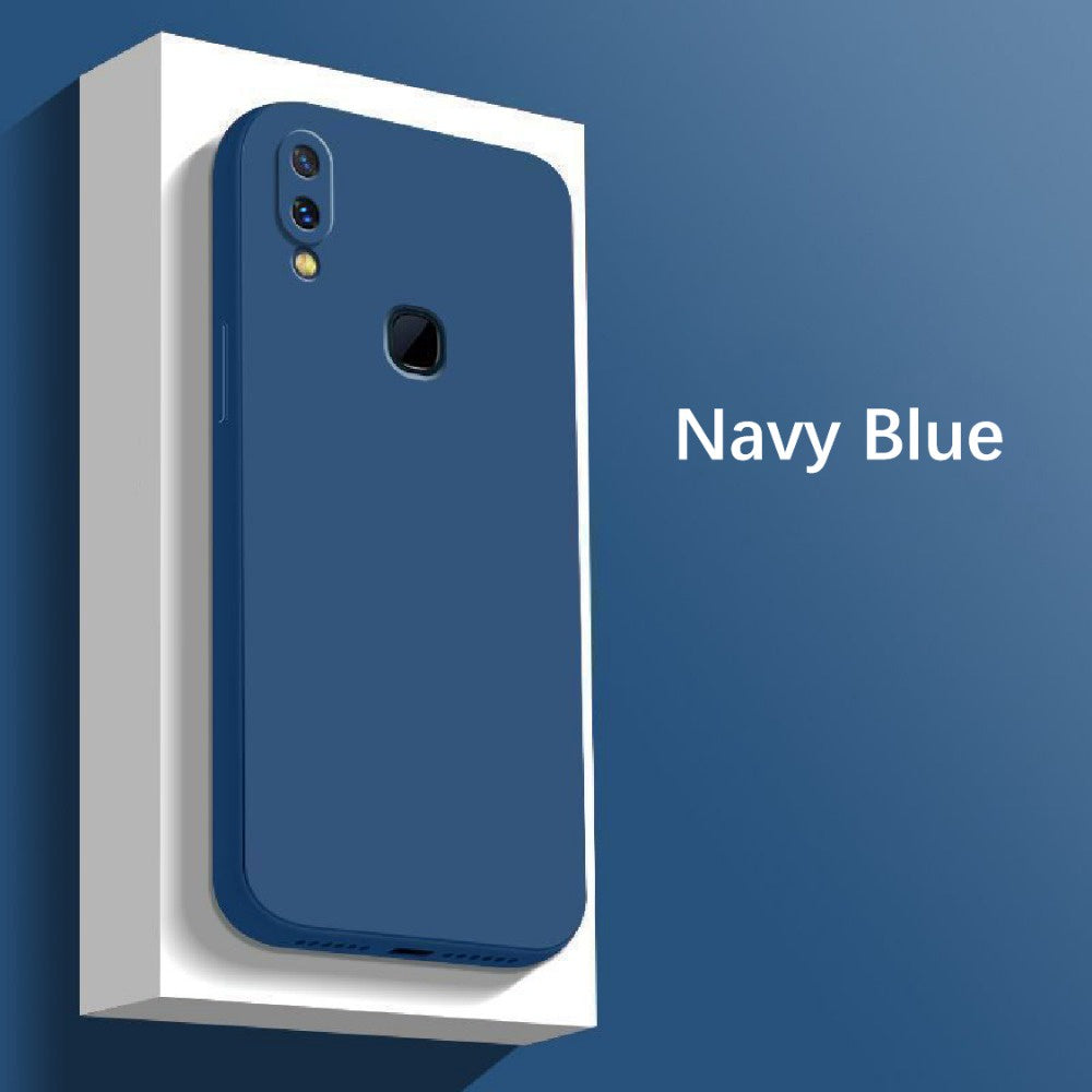 For VIVO Y91 Cover Drop and wear resistant Silicone Full Case Classic Simple Solid Color Phone Case Cover