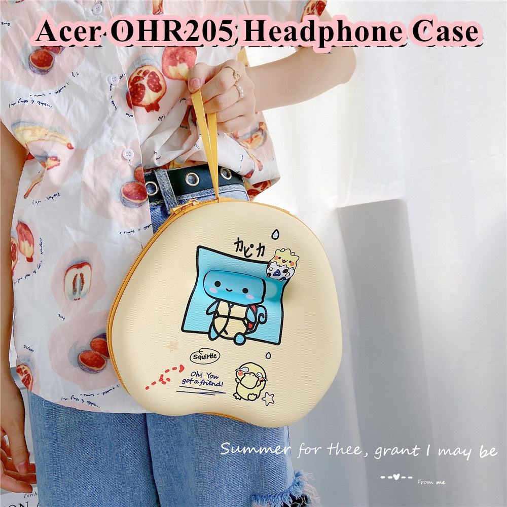For Acer OHR205 Headphone Case Cartoon Creative Patterns Headset Earpads Storage Bag Casing Box