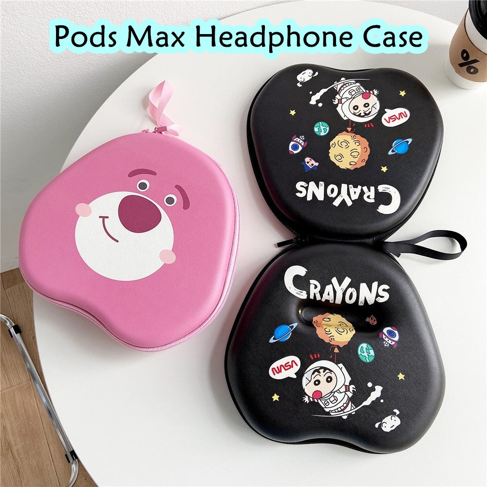 For Pods Max Headphone Case Cartoon Creative Patterns Headset Earpads Storage Bag Casing Box