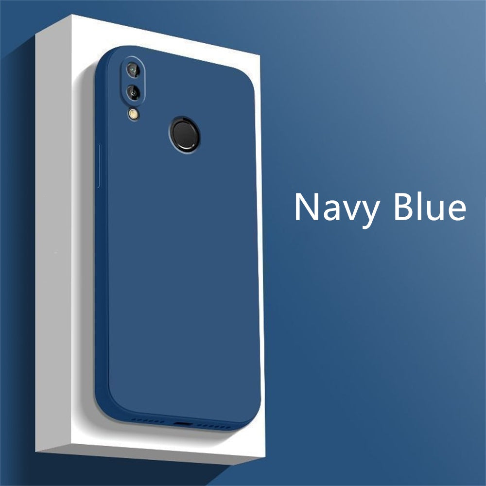 For Honor 10 Lite Cover Drop and wear resistant Silicone Full Case Classic Simple Solid Color Phone Case Cover