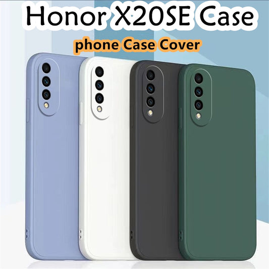 For Honor X20SE Cover Drop and wear resistant Silicone Full Case Classic Simple Solid Color Phone Case Cover