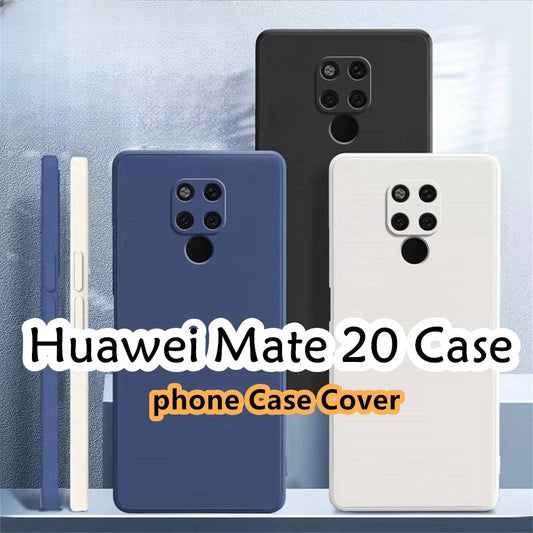 For Huawei Mate 20 Cover Drop and wear resistant Silicone Full Case Classic Simple Solid Color Phone Case Cover