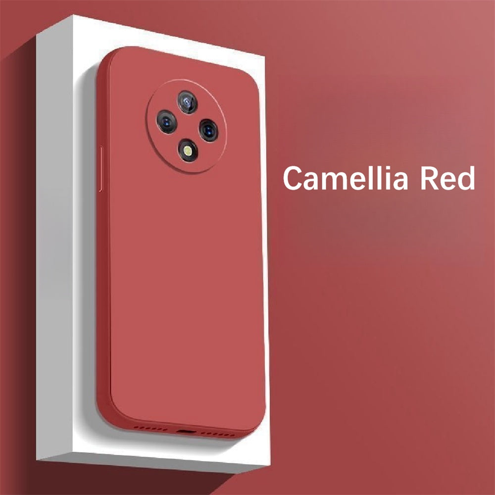 For Huawei Enjoy 50 Plus Cover Drop and wear resistant Silicone Full Case Classic Simple Solid Color Phone Case Cover