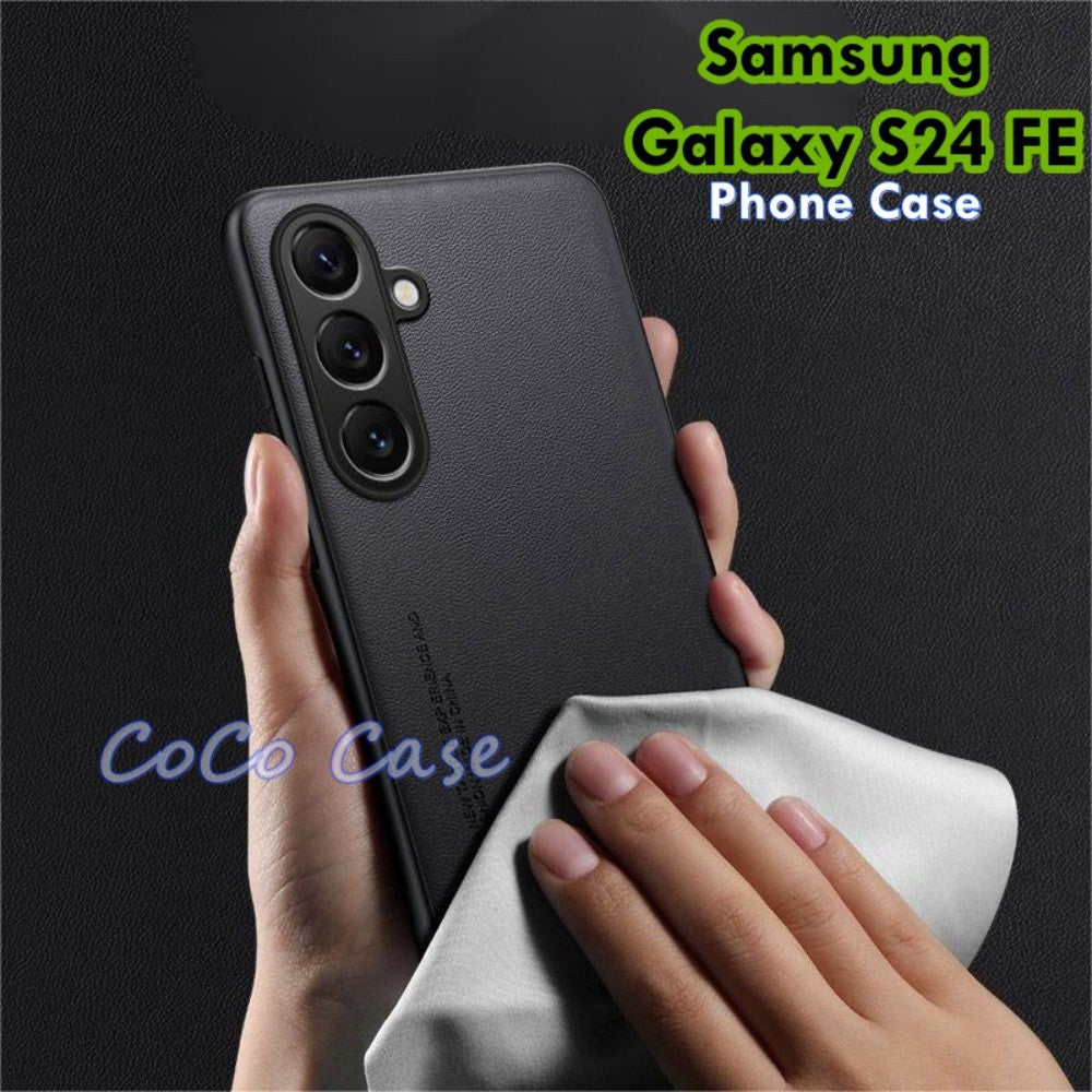 For Samsung Galaxy S24 FE Cover Silicone Professional Full Case Classic Simple Solid Color Phone Case Cover sweatproof