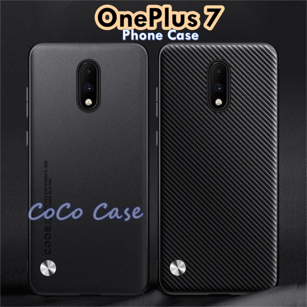 For OnePlus 7 Cover Silicone Professional Full Case Classic Simple Solid Color Phone Case Cover sweatproof