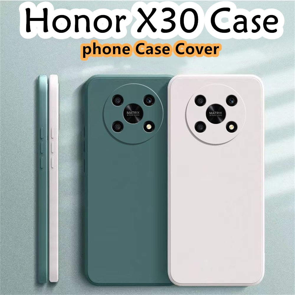 For Honor X30 Cover Drop and wear resistant Silicone Full Case Classic Simple Solid Color Phone Case Cover