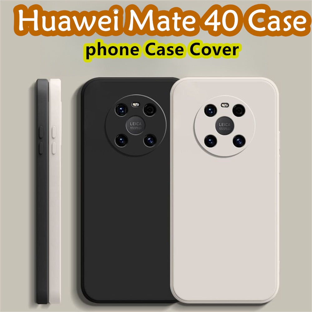 For Huawei Mate 40 Cover Drop and wear resistant Silicone Full Case Classic Simple Solid Color Phone Case Cover