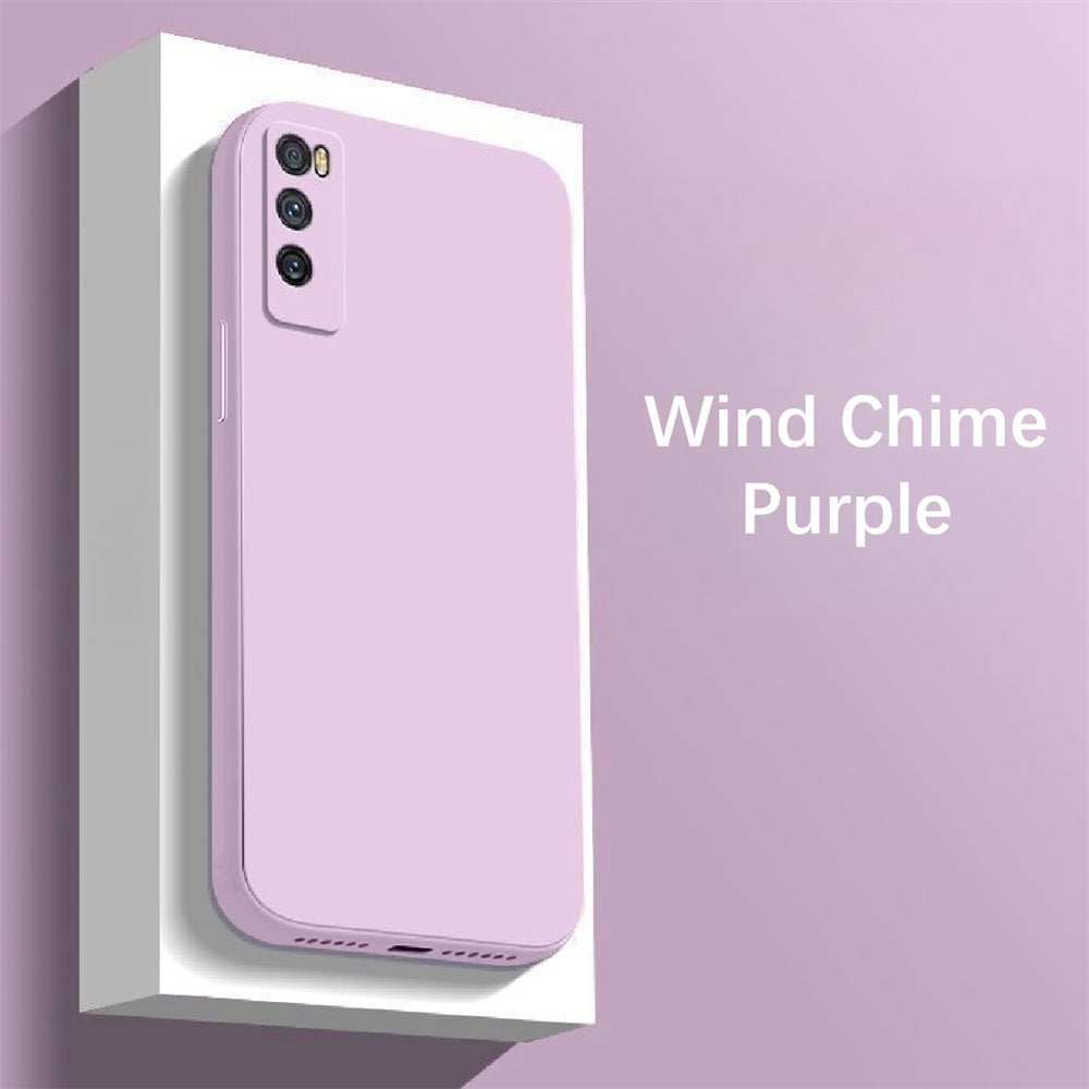 For Huawei Enjoy 20 Pro Cover Drop and wear resistant Silicone Full Case Classic Simple Solid Color Phone Case Cover