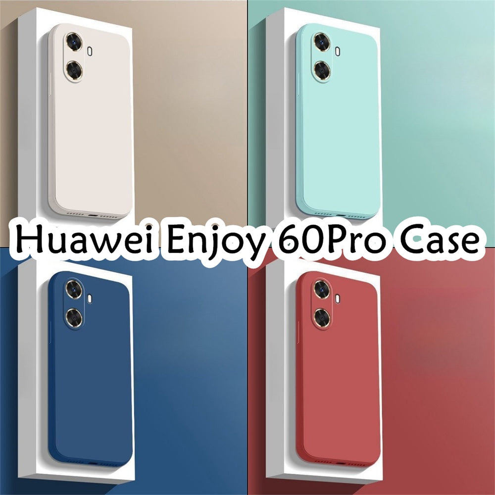 For Huawei Enjoy 60 Pro Cover Drop and wear resistant Silicone Full Case Classic Simple Solid Color Phone Case Cover