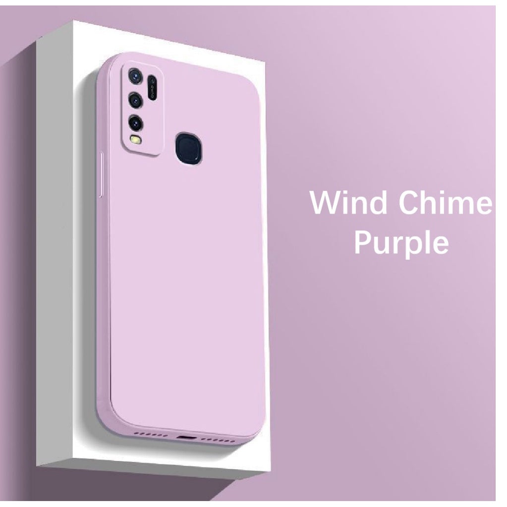 For VIVO Y50 Cover Drop and wear resistant Silicone Full Case Classic Simple Solid Color Phone Case Cover