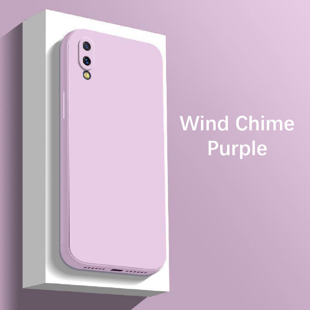 For VIVO Y93 Cover Drop and wear resistant Silicone Full Case Classic Simple Solid Color Phone Case Cover