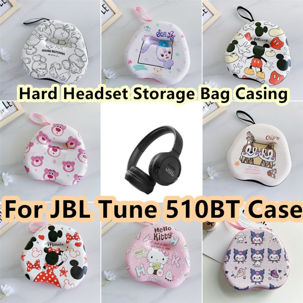 For JBL TUNE 510BT Headphone Case Cartoon Creative Patterns Headset Earpads Storage Bag Casing Box