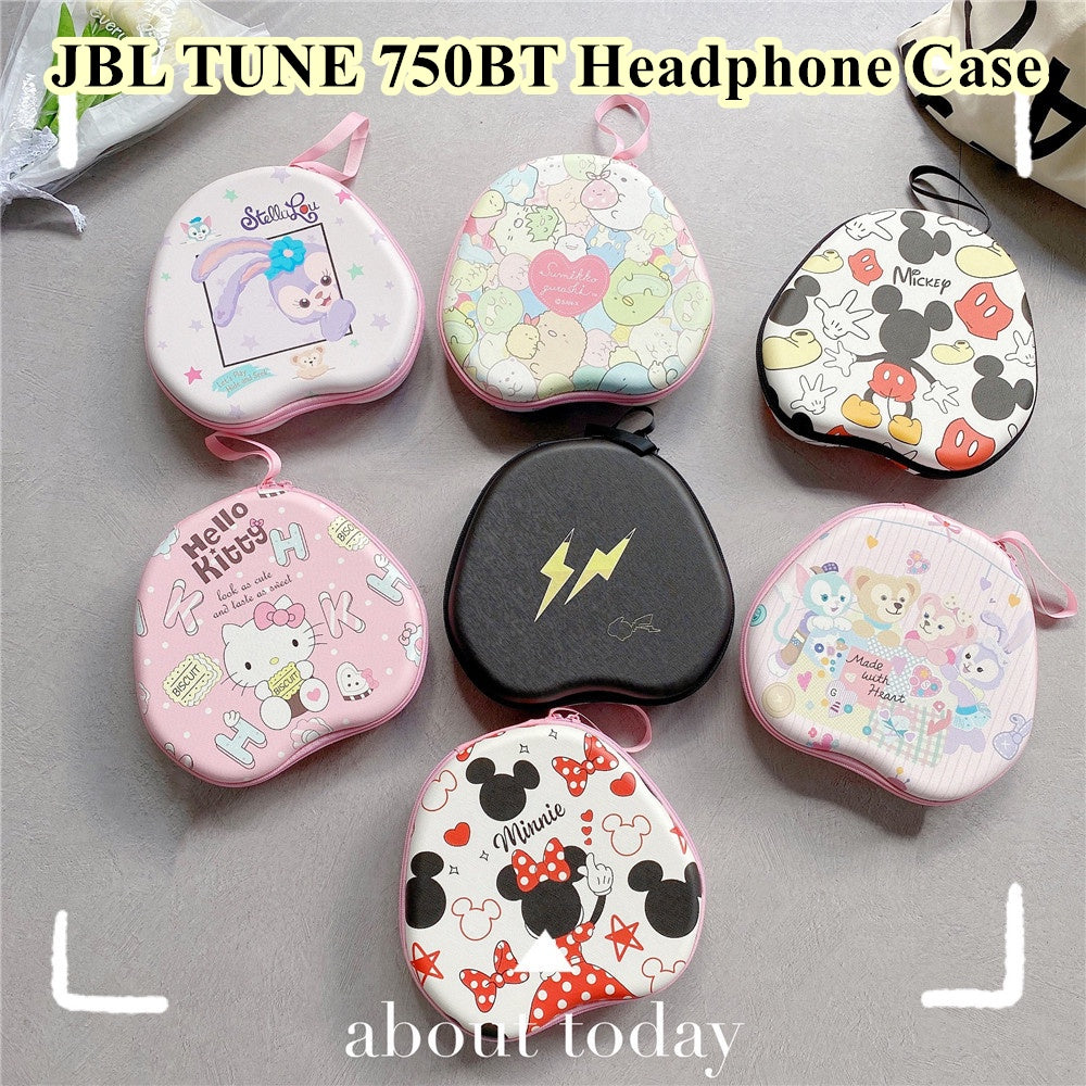 For JBL TUNE 750BT Headphone Case Cartoon Creative Patterns Headset Earpads Storage Bag Casing Box