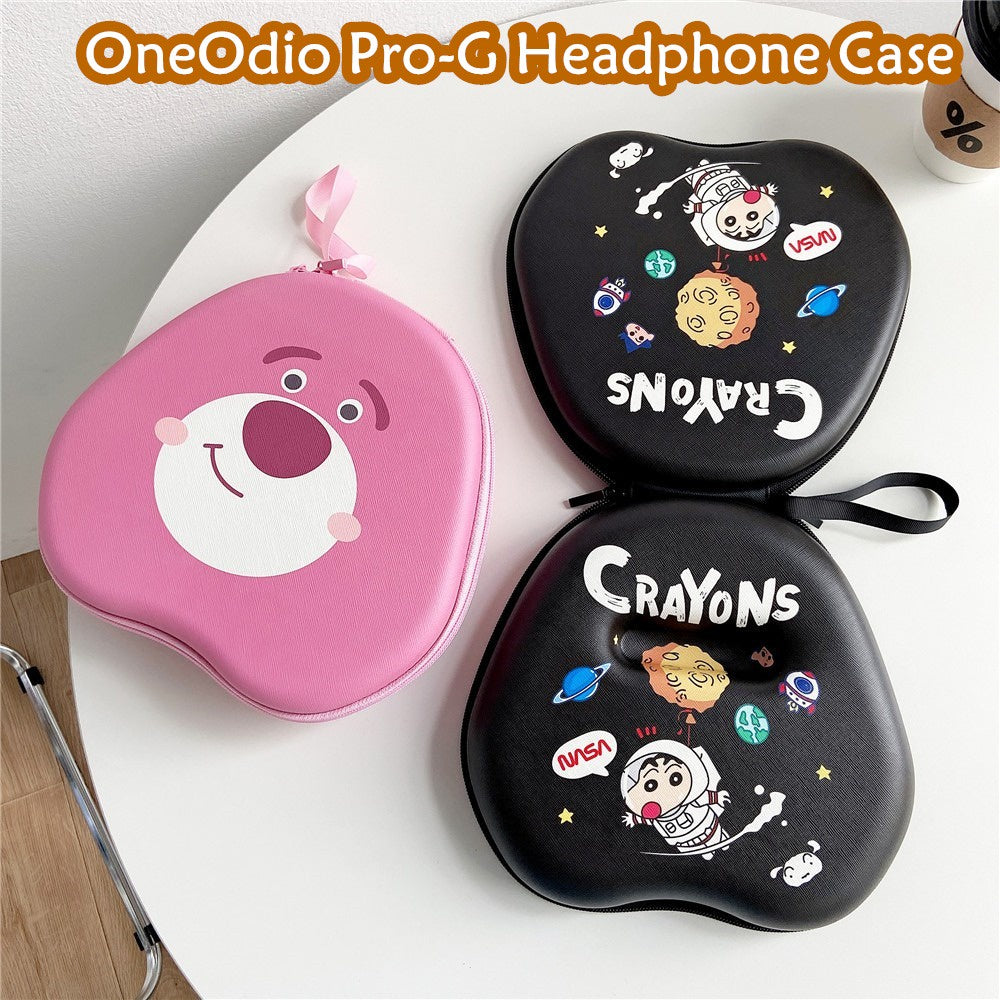For OneOdio Pro-G Headphone Case Cartoon Creative Patterns Headset Earpads Storage Bag Casing Box
