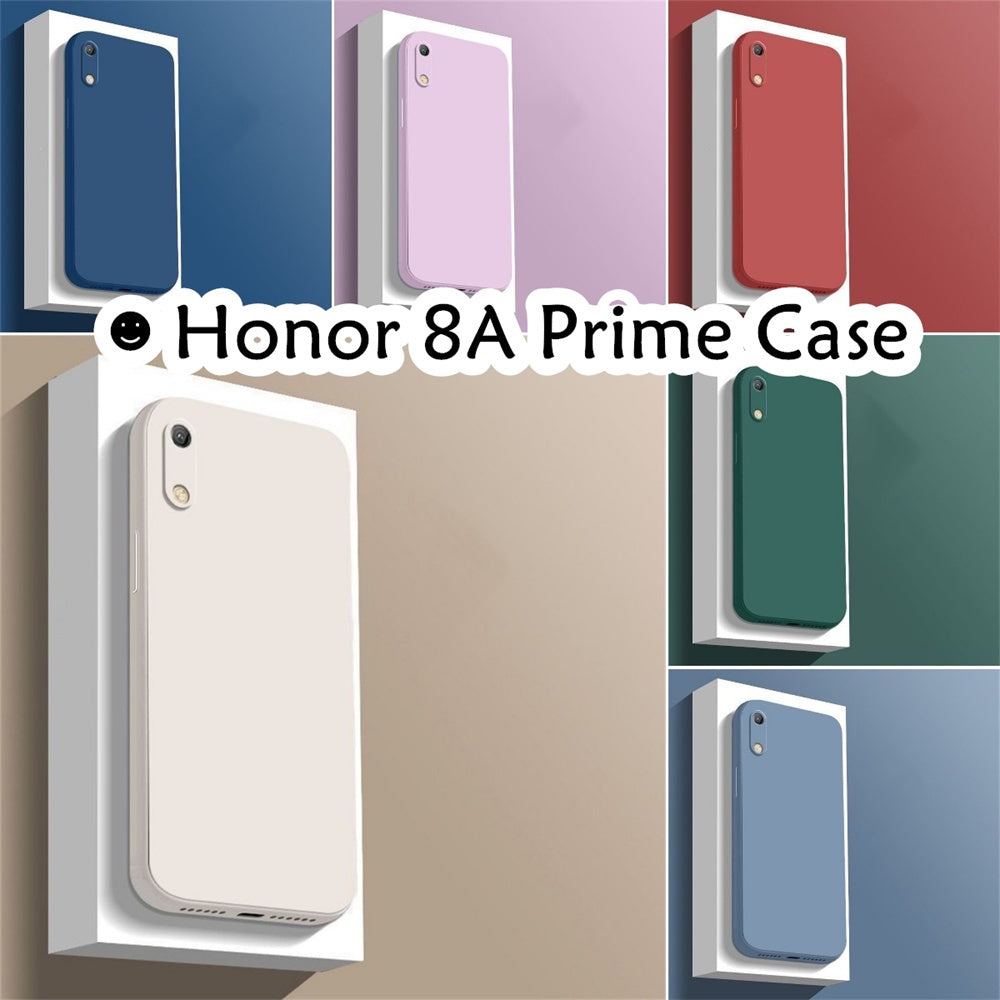 For Honor 8A Prime Cover Drop and wear resistant Silicone Full Case Classic Simple Solid Color Phone Case Cover