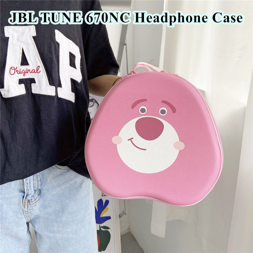 For JBL TUNE 670NC Headphone Case Cartoon Creative Patterns Headset Earpads Storage Bag Casing Box