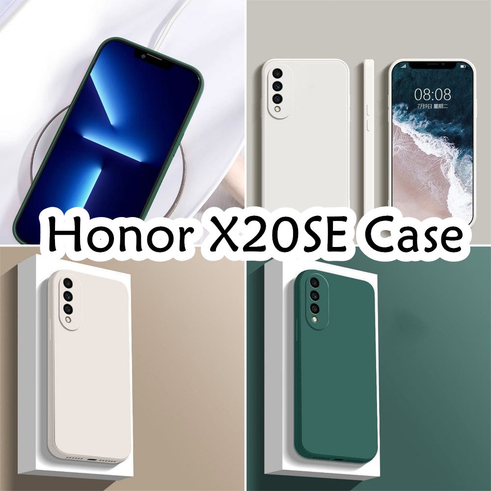 For Honor X20SE Cover Drop and wear resistant Silicone Full Case Classic Simple Solid Color Phone Case Cover