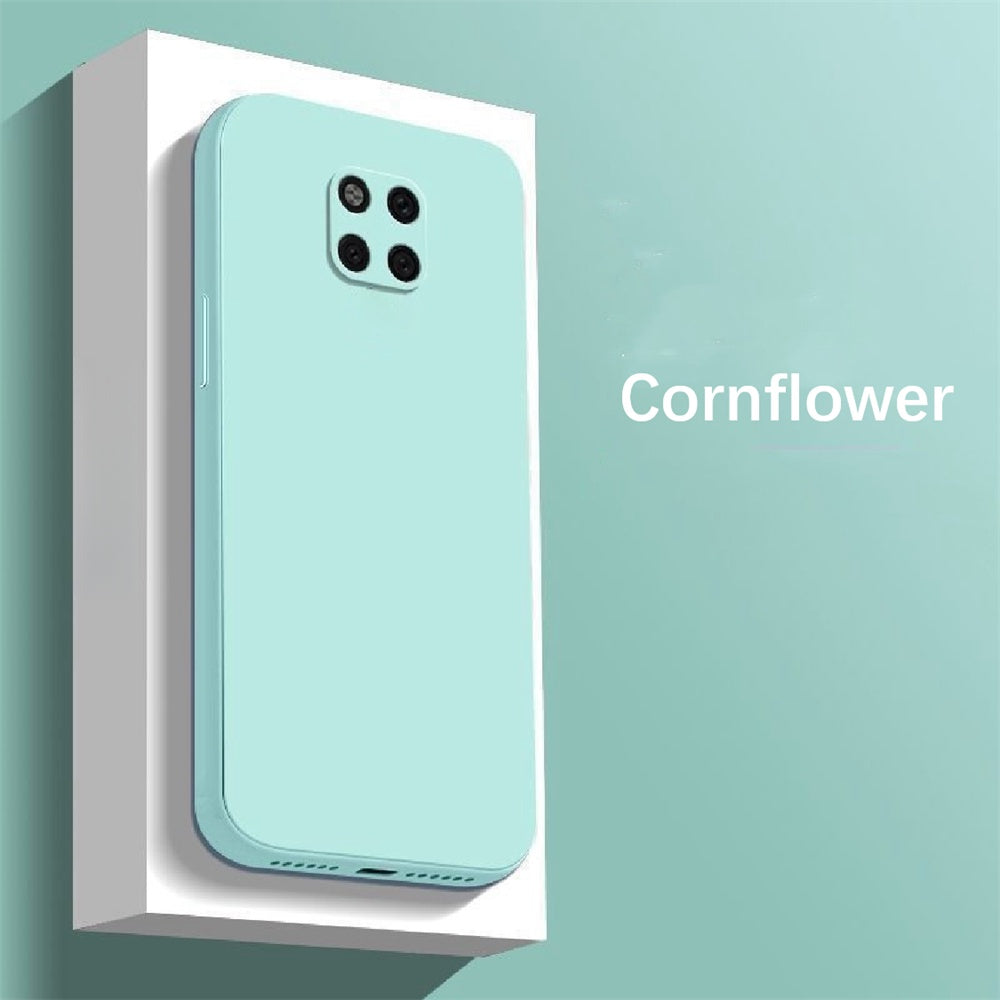 For Huawei Mate 20 Pro Cover Drop and wear resistant Silicone Full Case Classic Simple Solid Color Phone Case Cover