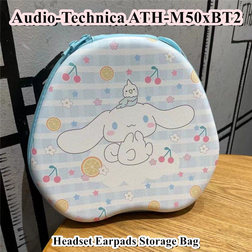 For Audio-Technica ATH-M50xBT2 Headphone Case Cartoon Creative Patterns Headset Earpads Storage Bag Casing Box