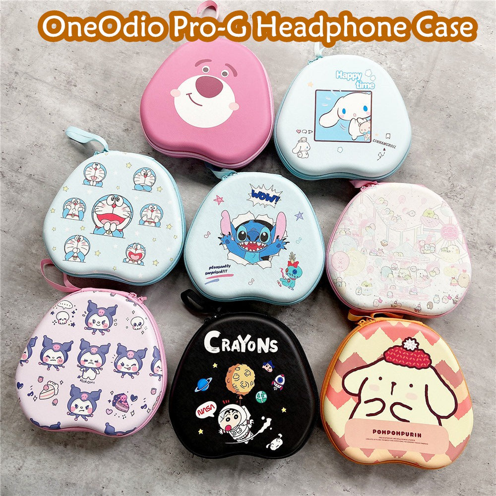 For OneOdio Pro-G Headphone Case Cartoon Creative Patterns Headset Earpads Storage Bag Casing Box