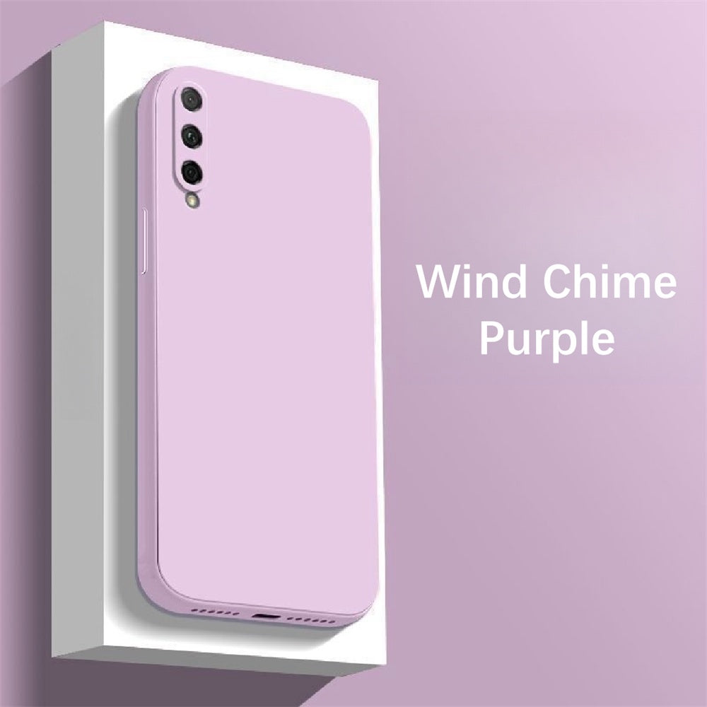 For Huawei Y9S Cover Drop and wear resistant Silicone Full Case Classic Simple Solid Color Phone Case Cover