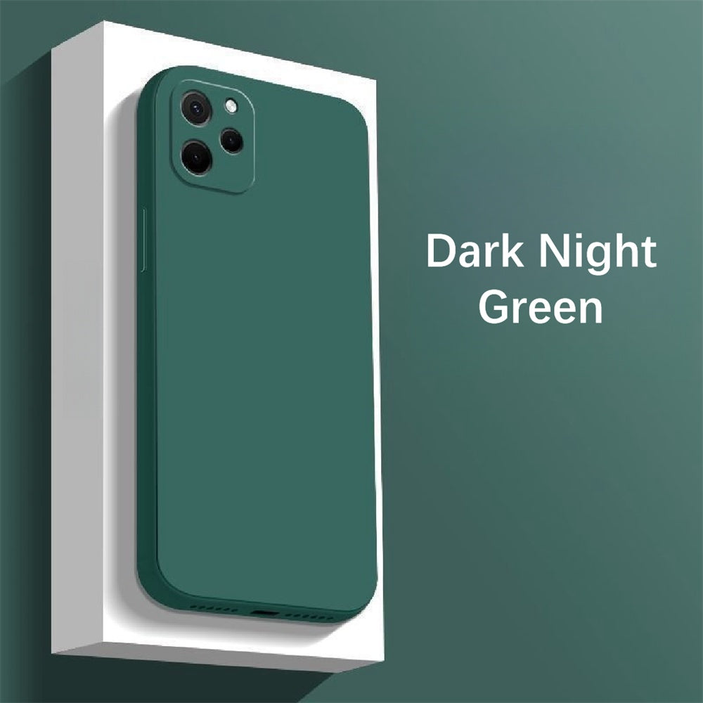For Huawei Enjoy 50Z Cover Drop and wear resistant Silicone Full Case Classic Simple Solid Color Phone Case Cover