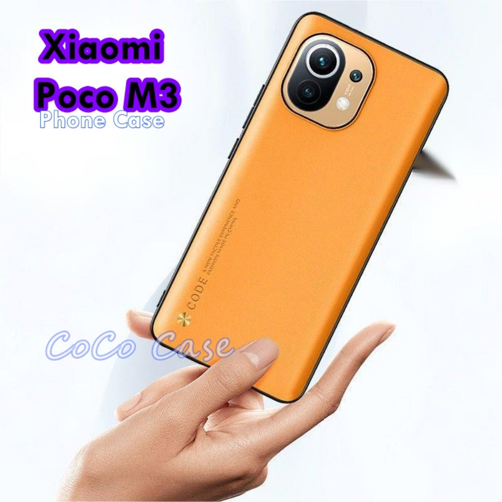 For Xiaomi Poco M3 Cover Silicone Professional Full Case Classic Simple Solid Color Phone Case Cover sweatproof