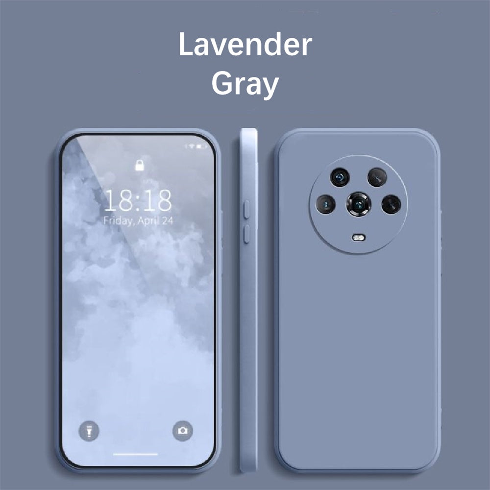 For Honor Magic 3 Pro Cover Drop and wear resistant Silicone Full Case Classic Simple Solid Color Phone Case Cover