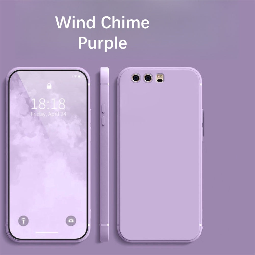 For Huawei P10 Cover Drop and wear resistant Silicone Full Case Classic Simple Solid Color Phone Case Cover