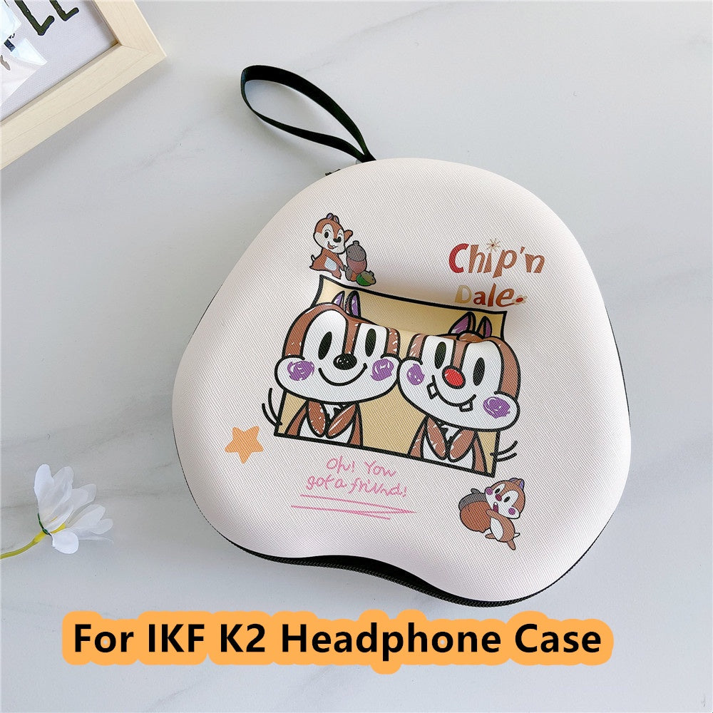 For IKF K2 Headphone Case Cartoon Creative Patterns Headset Earpads Storage Bag Casing Box