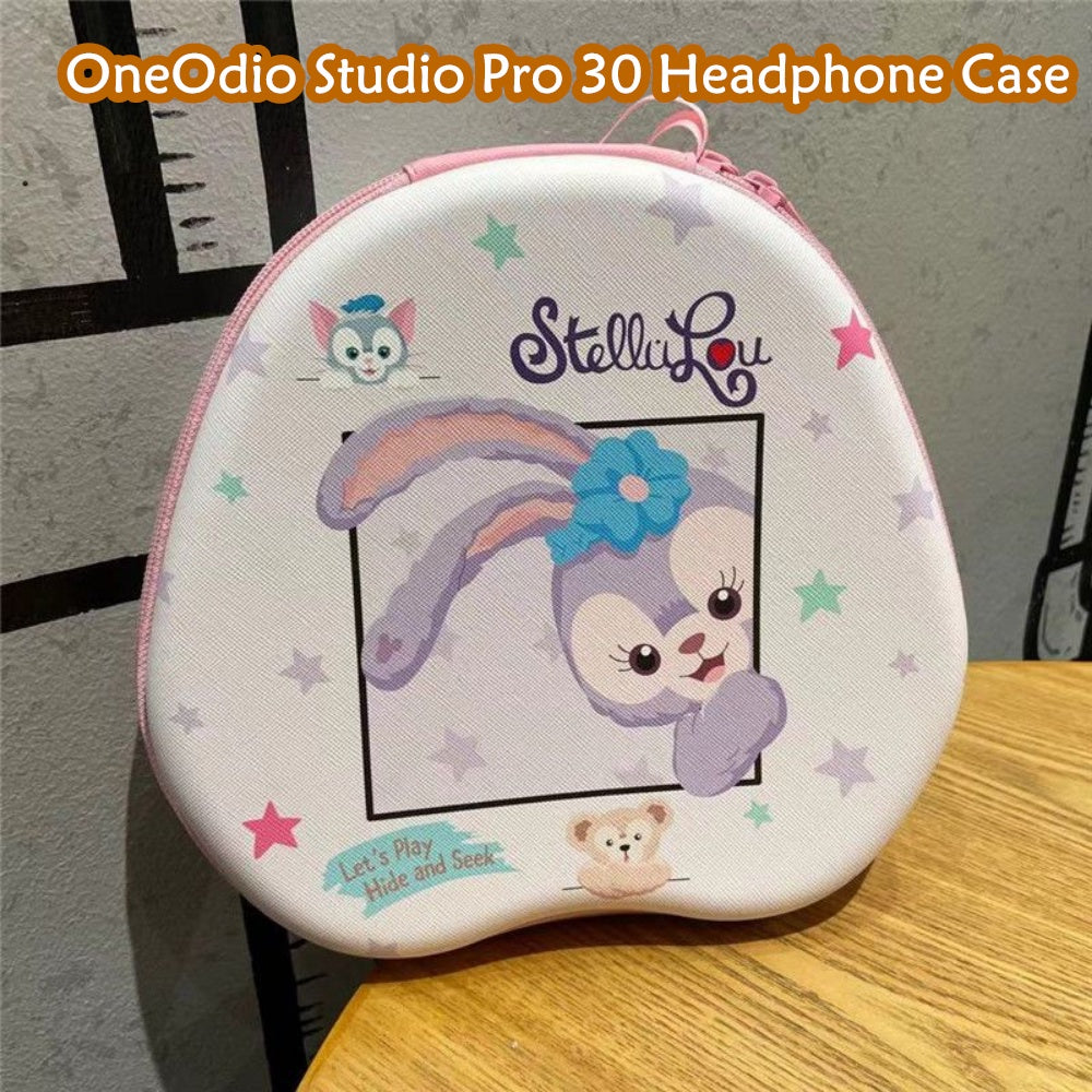 For OneOdio Studio Pro 30 Headphone Case Cartoon Creative Patterns Headset Earpads Storage Bag Casing Box