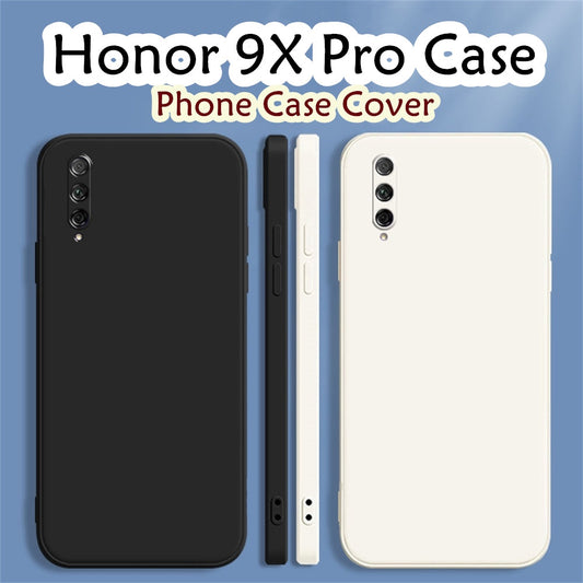 For Honor 9X Pro Cover Drop and wear resistant Silicone Full Case Classic Simple Solid Color Phone Case Cover