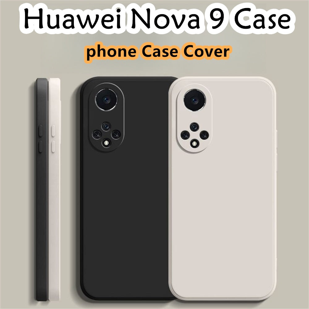 For Huawei Nova 9 Pro Cover Drop and wear resistant Silicone Full Case Classic Simple Solid Color Phone Case Cover