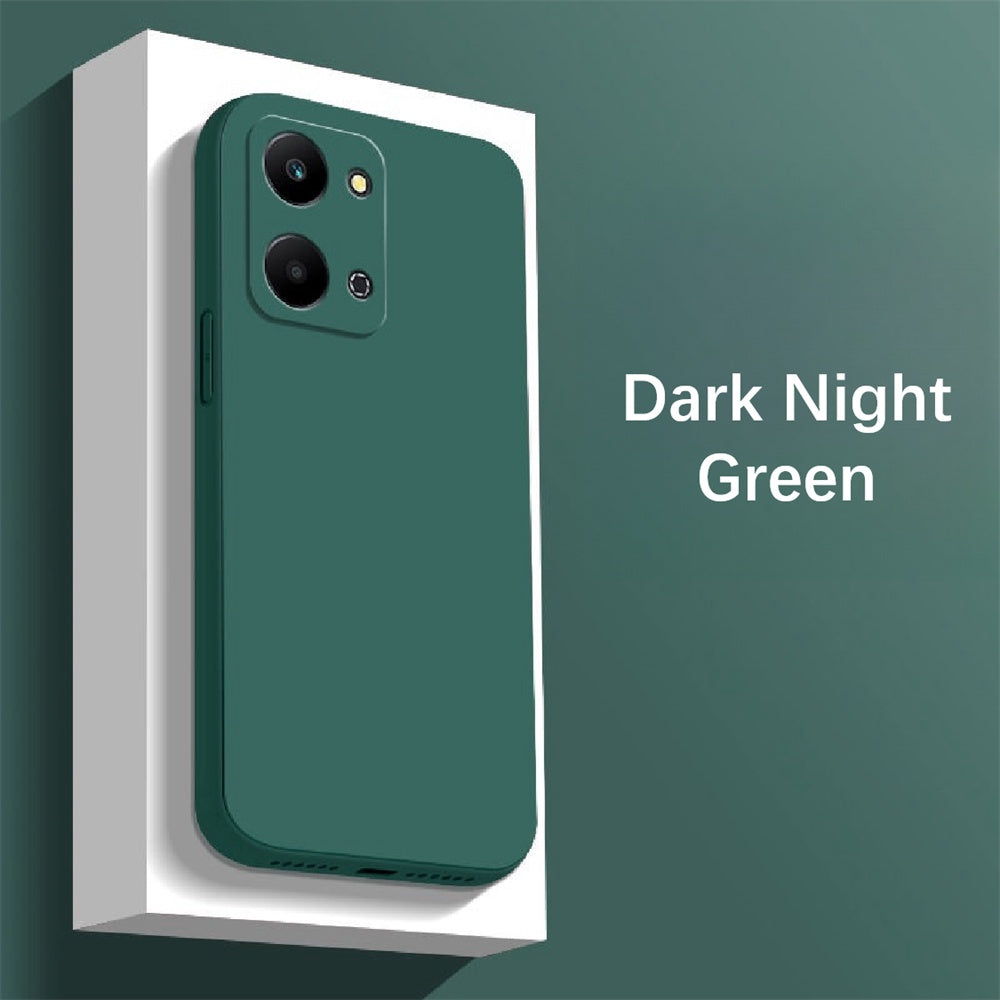 For Honor Play 7T Cover Drop and wear resistant Silicone Full Case Classic Simple Solid Color Phone Case Cover