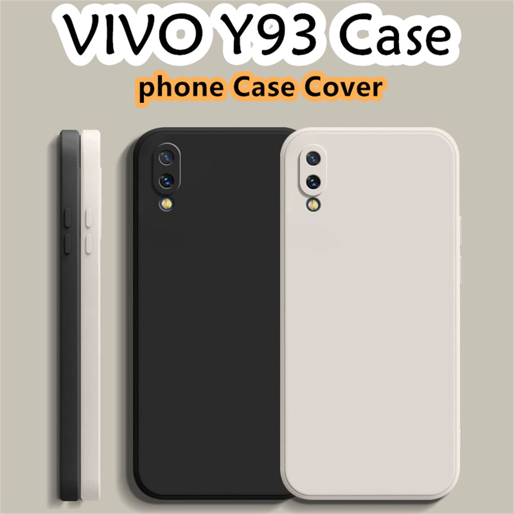 For VIVO Y93 Cover Drop and wear resistant Silicone Full Case Classic Simple Solid Color Phone Case Cover