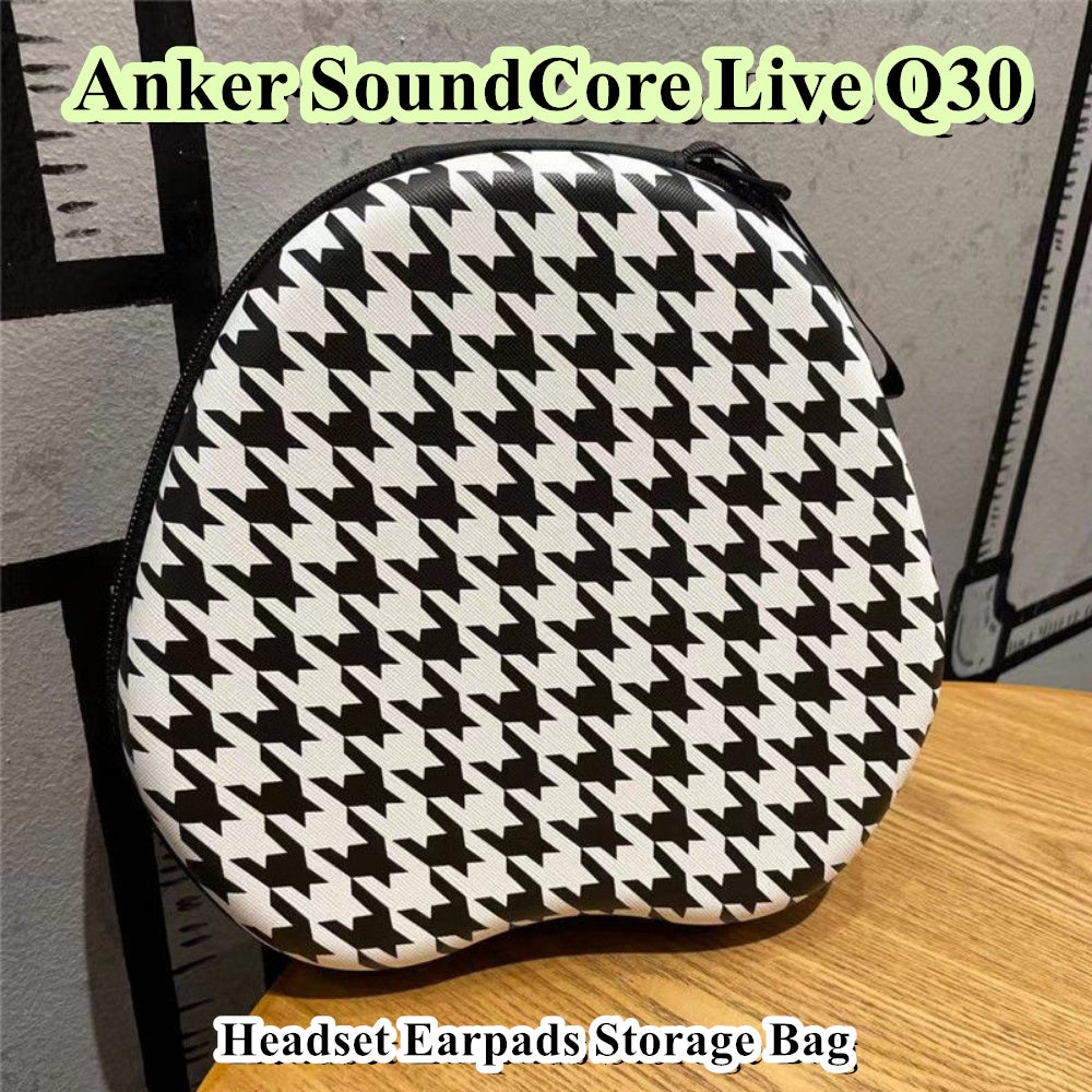 For Anker SoundCore Live Q30 Headphone Case Cartoon Creative Patterns Headset Earpads Storage Bag Casing Box