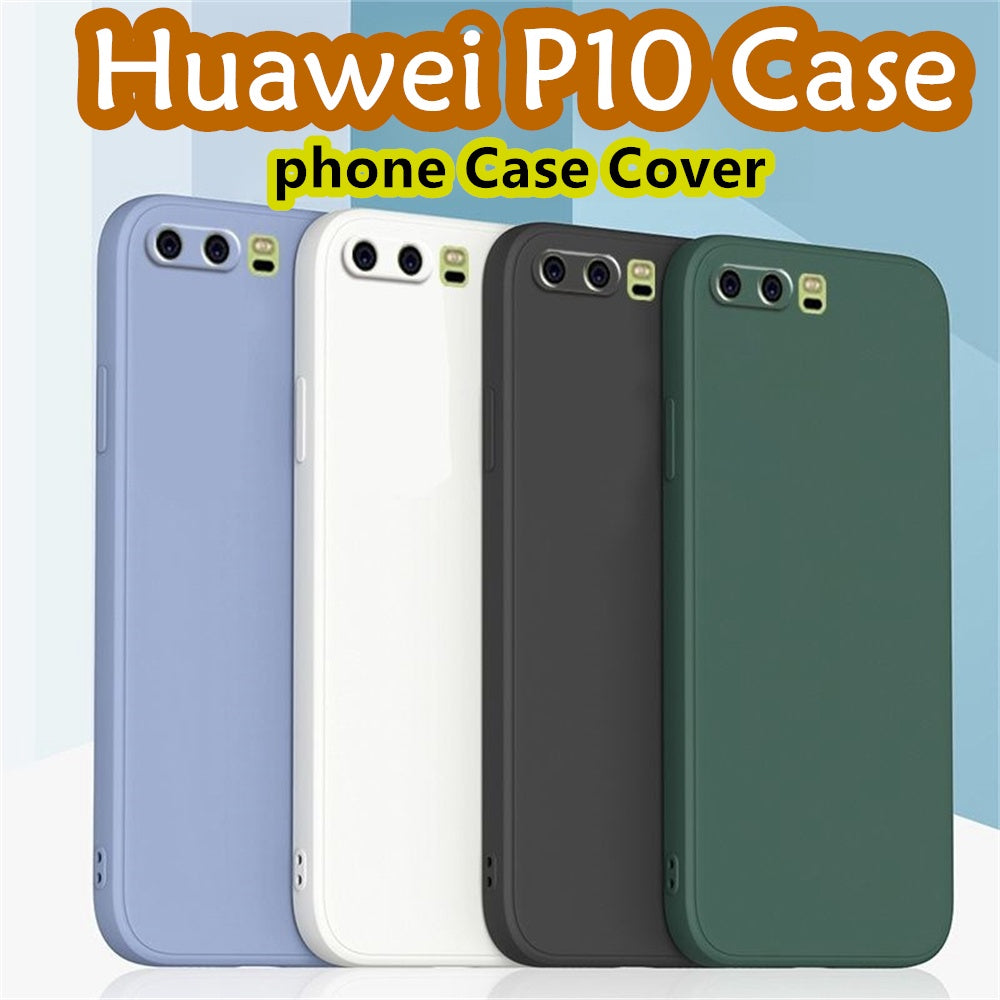 For Huawei P10 Cover Drop and wear resistant Silicone Full Case Classic Simple Solid Color Phone Case Cover