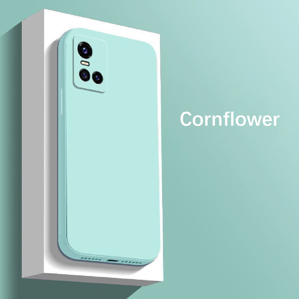 For VIVO S10 Pro Cover Drop and wear resistant Silicone Full Case Classic Simple Solid Color Phone Case Cover