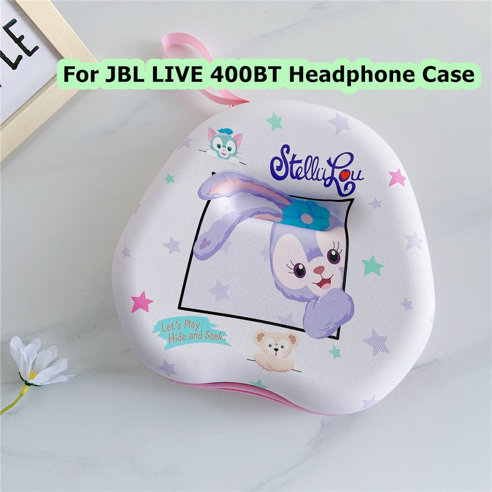 For JBL LIVE 400BT Headphone Case Cartoon Creative Patterns Headset Earpads Storage Bag Casing Box