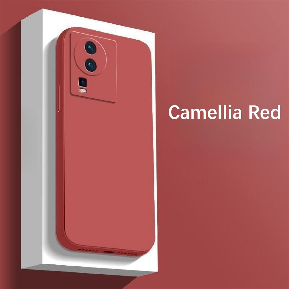 For IQOO Neo 7 Cover Drop and wear resistant Silicone Full Case Classic Simple Solid Color Phone Case Cover