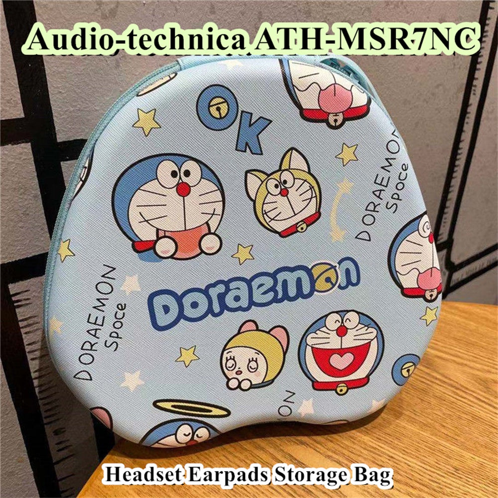 For Audio-technica ATH-MSR7NC Headphone Case Cartoon Creative Patterns Headset Earpads Storage Bag Casing Box