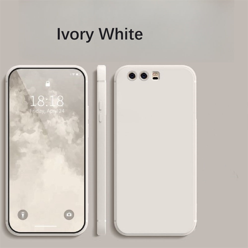 For Huawei P10 Cover Drop and wear resistant Silicone Full Case Classic Simple Solid Color Phone Case Cover