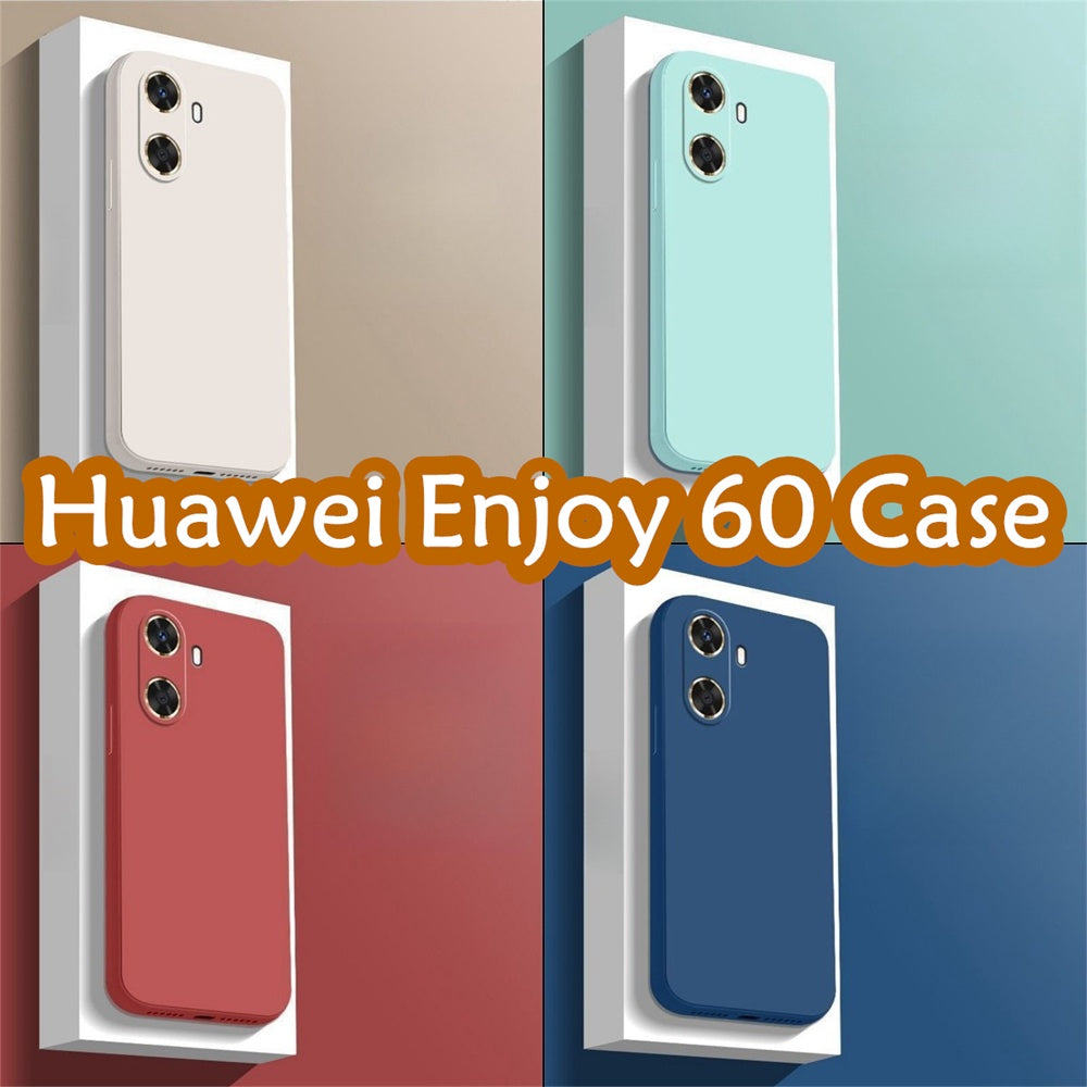 For Huawei Enjoy 60 Cover Drop and wear resistant Silicone Full Case Classic Simple Solid Color Phone Case Cover