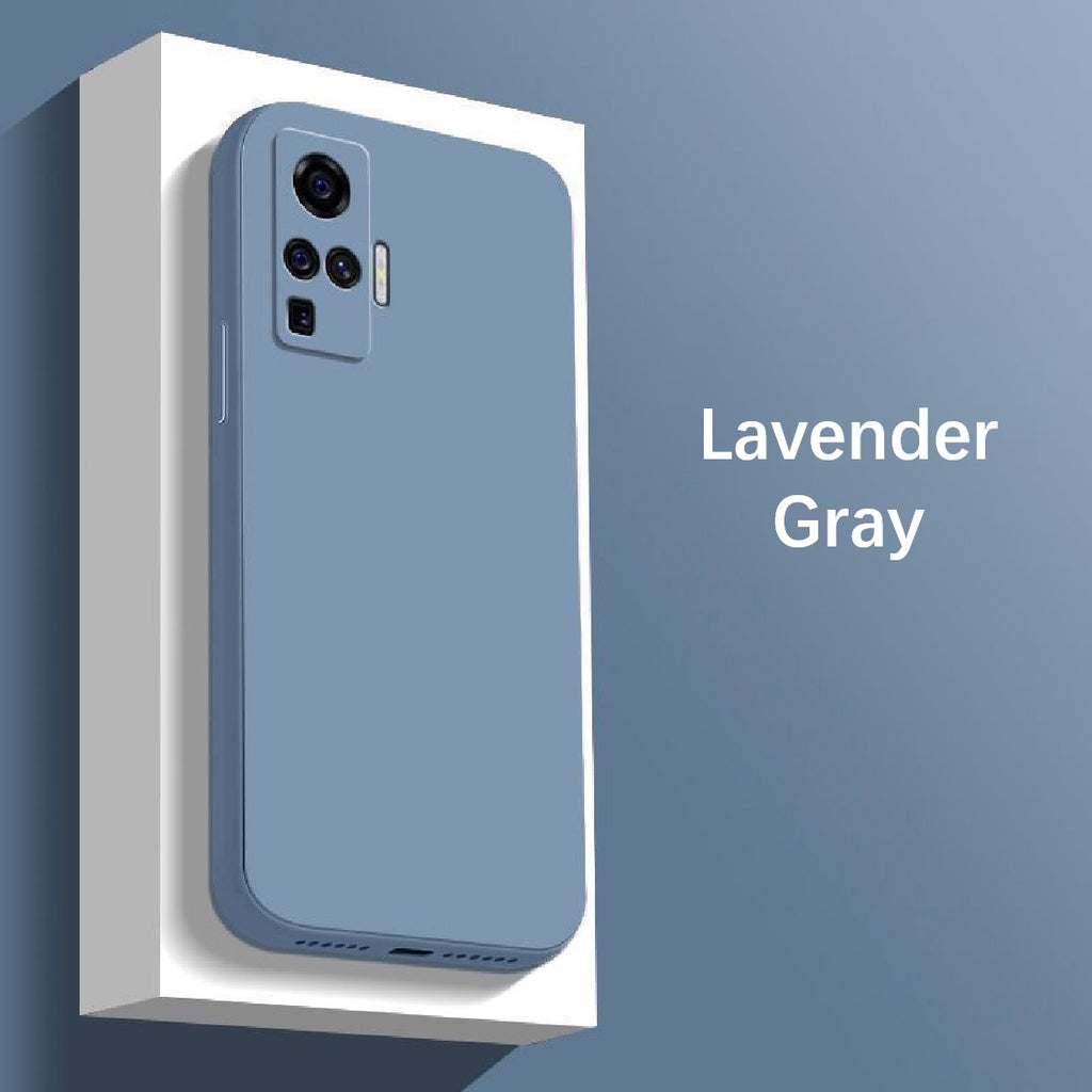 For VIVO X50 Pro Cover Drop and wear resistant Silicone Full Case Classic Simple Solid Color Phone Case Cover