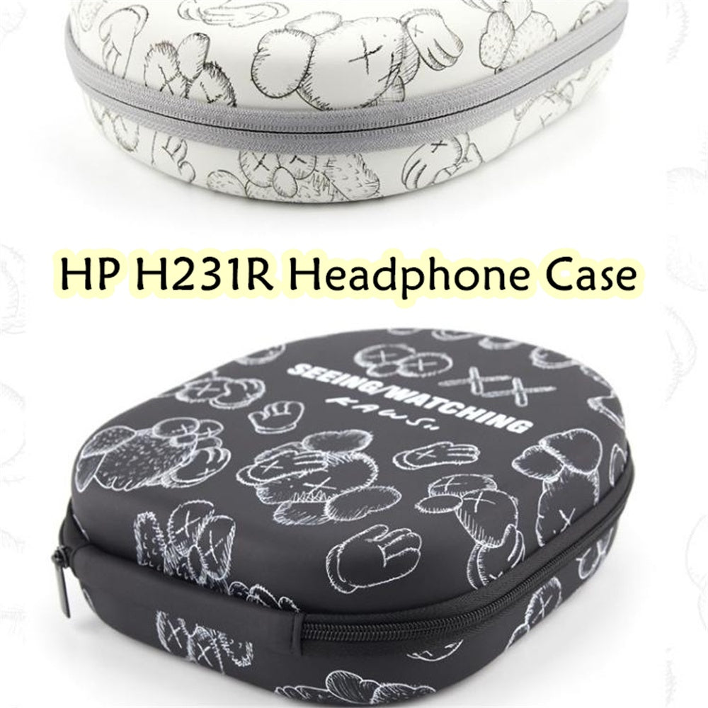 For HP H231R Headphone Case Cartoon Creative Patterns Headset Earpads Storage Bag Casing Box