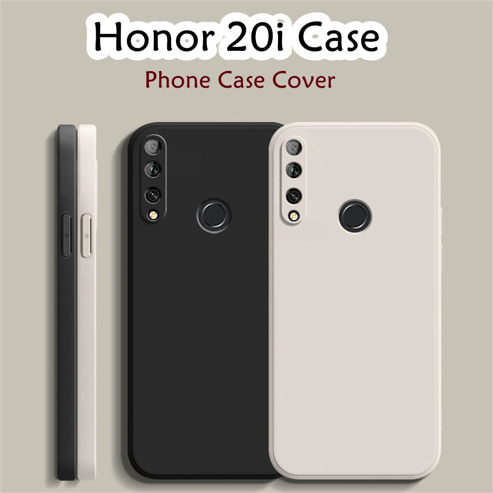 For Honor 20i Cover Drop and wear resistant Silicone Full Case Classic Simple Solid Color Phone Case Cover