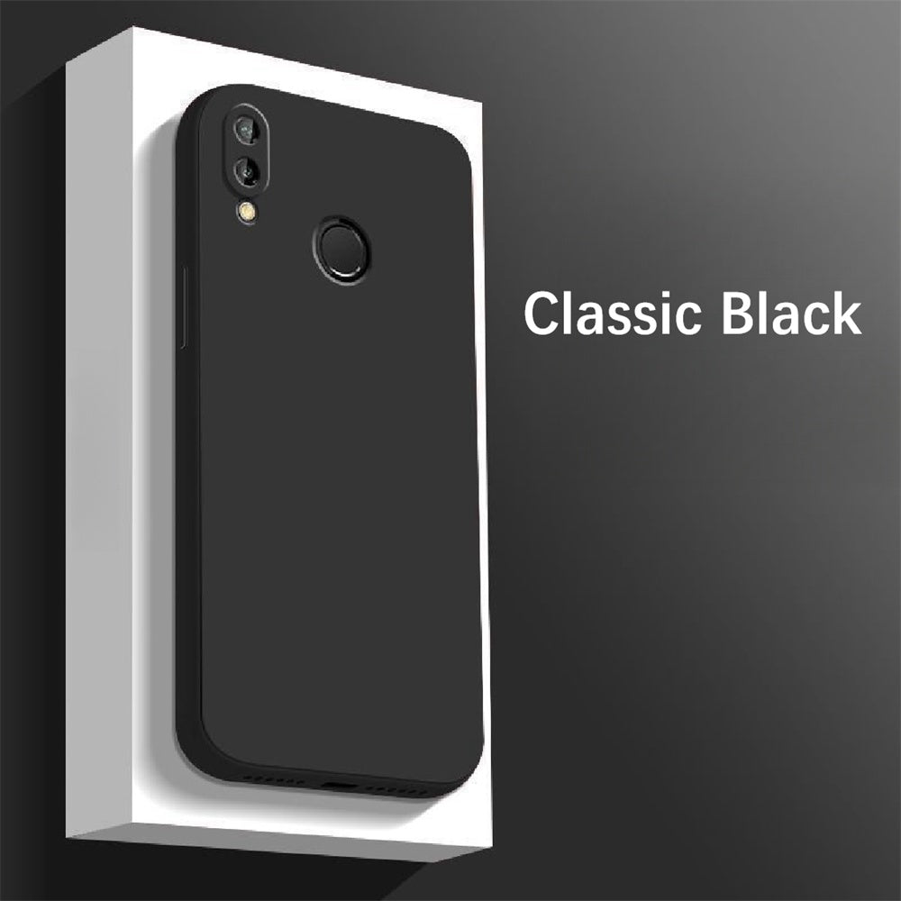 For Huawei P20 Lite Cover Drop and wear resistant Silicone Full Case Classic Simple Solid Color Phone Case Cover